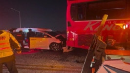 경부고속도로 북천안IC에서 버스 등 5대 추돌‥사망 1명·부상 31명