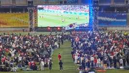 수원월드컵경기장 스포츠센터서 포르투갈전 실내응원
