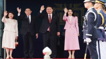 김건희 여사, 일본 기시다 유코 여사와 차 문화 교류‥한국 전통공연 관람