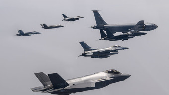 공군, 전반기 '소링 이글' 훈련 실시‥F-35A·KF-16 등 60여 대 동원