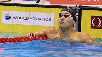 김우민, 세계수영선수권 자유형 400m 3분 43초92로 5위