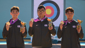 양궁대표팀, 세계선수권 남자단체·혼성전 금메달‥김우진 2관왕