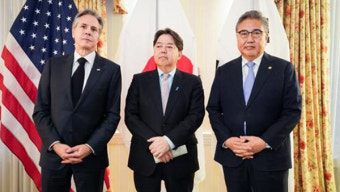 한미일 외교장관, 北 위성발사에 