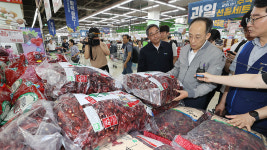 하나로마트 찾은 추경호 추석 물가 안정에 만전