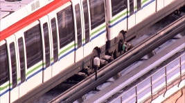 의정부 경전철 추위 속 약 1시간 운행 중지