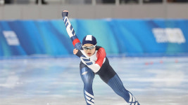 [동계청소년올림픽] 스피드 스케이팅 정희단, 여자 500m 은메달
