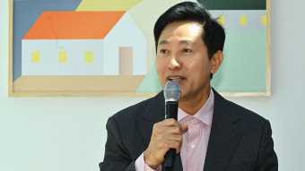 '지구당 부활 반대' 오세훈, 국민의힘 지도부와 만찬 회동