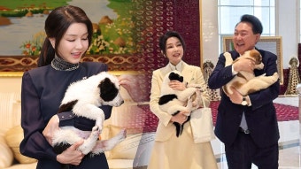대통령실, '투르크멘 국견 선물' 언급하며 
