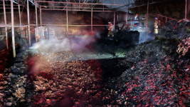 부산 녹산산단 금속폐기물 처리 공장서 불‥인명피해 없어