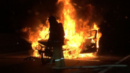 서해안고속도로 홍성휴게소 인근 차량 사고‥고라니 피하려다