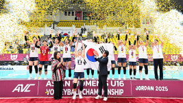 '손서연 30점' U-16 여자배구, 대만 꺾고 아시아선수권 정상