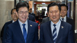 정원오 만난 정청래 
