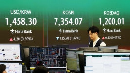 코스피, 장 후반 상승 전환해 7,498 마감‥또 최고치 경신
