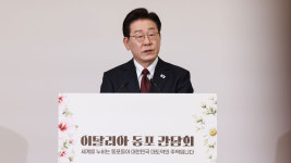 이 대통령, 이태리 동포 만나 