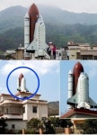 옥상 위 우주왕복선, 우주선 조종사 되고 싶은 농부의 꿈...합성인줄 알았는데