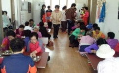 함평군 학교면 무료급식 경로식당 운영