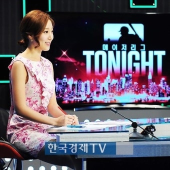 [포토]박신영 아나운서 '메이저리그 투나잇에서 만나요'