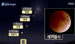 3년 만의 개기월식, 오늘 저녁 7시 54분 절정 예상..개기월식이란?
