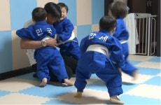 삼둥이 유도 제대로 한판?!