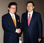 [동정]구천서 한중경제협회 회장, 中 전인대 장더장 상무위원장과 회담