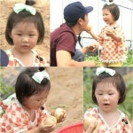 슈퍼맨이 돌아왔다 엄태웅 딸 지온, 감자 캐기 성공 “아부지 감자~”