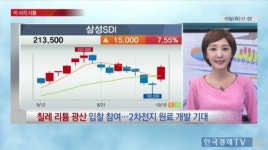 [특징주]삼성SDI, 칠레 리튬 광산 입찰 참여