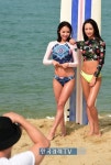 [포토]머슬마니아 홍다현-전혜빈, 양양 서피비치 배경으로~