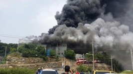 파주 화재, 월롱면 도장업체 공장서 큰 불…대응 1단계 발령