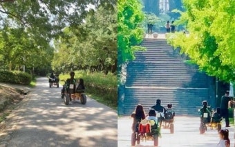 장동건고소영 부부, 자녀들과 서울숲 나들이…'행복한 가족'