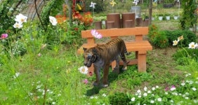 호랑이가 왜 거기서 나와…월남파병용사 만남의 장에 스마트 동물원