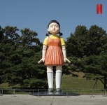 무궁화 꽃이…올림픽공원에 오겜 영희 떴다
