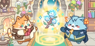 고양이 연금술사 등장하는 모바일 퍼즐 게임 냥금술사 정식 출시