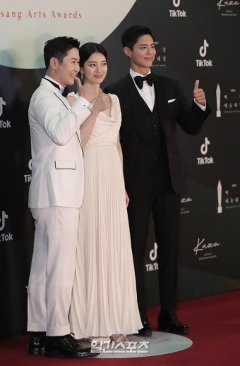 [포토]신동엽 수지 박보검.올해도 백상 MC