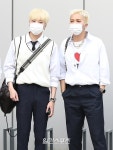 [포토]강승윤-송민호, 헤어 컬러 깔맞춤