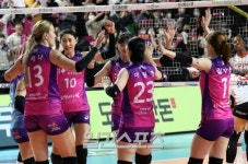 [포토]흥국생명,드디어 1위