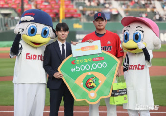 롯데 나균안, 4월 첫째 주 조아제약 주간 MVP 수상