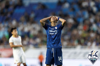 [IS 수원] 수원, 뮬리치 ‘FK 원더골’에도… ‘10명’ 포항과 1-1 무→9G 무승