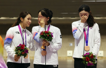 여자 사격, 하루만에 동메달 3개 추가…양지인, 25m 권총 개인전·단체전 동시 동메달 [항저우 2022]