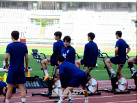 ‘7-0 대승’ 한국, 중국전 대비 훈련도 화기애애…“커피가 달다” “흥민아” 외침까지 [IS 고양]