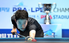 ‘짜릿한 역전승’ 강동궁, 2007년생 김영원 꺾고 프로당구 개막전 우승 ‘통산 3승째’