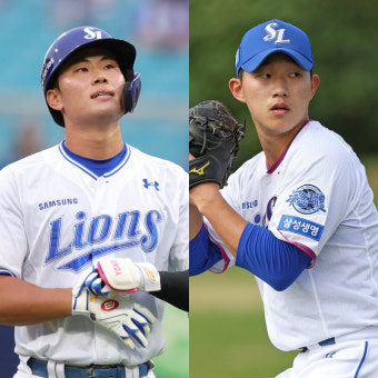 삼성의 '아기사자' 이창용·김성경, 'KBO 최초' MLB 드래프트 리그 떠난다