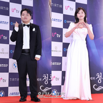 곽준빈X윤가이, 신인예능인상 수상… 이수지도 눈물 [청룡시리즈어워즈]