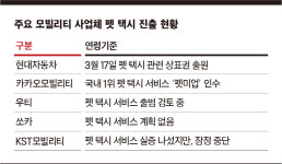 [큰 손들이 ‘펫택시’ 주목하는 이유] 현대차·우티·카카오 시장 진입 노려… ‘차량 호출’ 모델 테스트베드