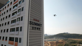 호반건설, 인공지능 드론으로 아파트 외벽 품질 높인다