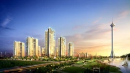 호수공원 변의 청라 SK 뷰 879가구 분양