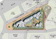 아파트 중간에 녹지정원이 들어왔다