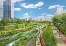 광교 생태하천 생태경관설계 중