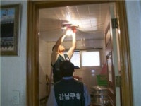 강남구청 빗물펌프장 기술자 주민 봉사 나서