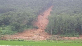남원 산사태로 농경지 1만2000여㎡ 매몰
