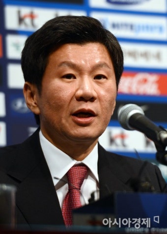 [포토] 정몽규 당선인 '대한축구협회 잘 이끌겠습니다'
